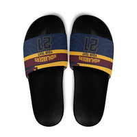 New Zealand Rugby Pacific Custom Slide Sandals Kahupeka Retro 2025 Taniko Motif - Polynesian Pride