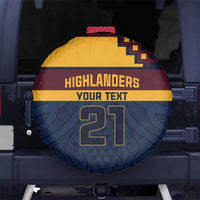 New Zealand Rugby Pacific Custom Spare Tire Cover Kahupeka Retro 2025 Taniko Motif