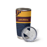 New Zealand Rugby Pacific Custom Tumbler Cup Kahupeka Retro 2025 Taniko Motif