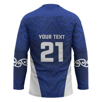 New Zealand Rugby Pacific Custom Hockey Jersey Kahurangi Auckland All Blue - Polynesian Pride