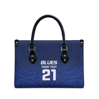 New Zealand Rugby Pacific Custom Leather Bag Kahurangi Auckland All Blue - Polynesian Pride