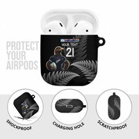 New Zealand Rugby Custom AirPods Case Glory Be To Black Silver-fern LT9 - Polynesian Pride