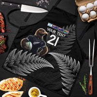 New Zealand Rugby Custom Apron Glory Be To Black Silver-fern - Polynesian Pride