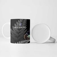 New Zealand Rugby Custom Ceramic Mug Glory Be To Black Silver-fern - Polynesian Pride