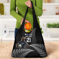 New Zealand Rugby Custom Grocery Bag Glory Be To Black Silver-fern - Polynesian Pride