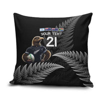 New Zealand Rugby Custom Pillow Cover Glory Be To Black Silver-fern - Polynesian Pride