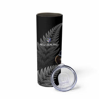 New Zealand Rugby Custom Skinny Tumbler Glory Be To Black Silver-fern - Polynesian Pride