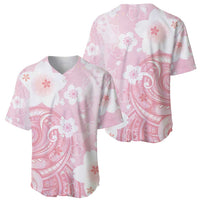 Japan Sakura Floral with Polynesian Vibe Baseball Jersey