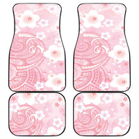 Japan Sakura Floral with Polynesian Vibe Car Mats LT9 - Polynesian Pride