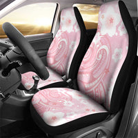 Japan Sakura Floral with Polynesian Vibe Car Seat Cover LT9 - Polynesian Pride