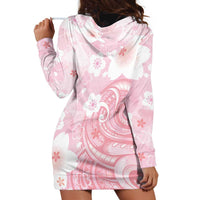 Japan Sakura Floral with Polynesian Vibe Hoodie Dress LT9 - Polynesian Pride