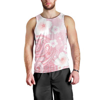 Japan Sakura Floral with Polynesian Vibe Men Tank Top LT9 - Polynesian Pride