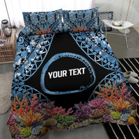 Personalised Nukuoro Micronesia Atoll Bedding Set with Pacific Coral Reef LT9 - Polynesian Pride