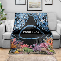 Personalised Nukuoro Micronesia Atoll Blanket with Pacific Coral Reef LT9 - Polynesian Pride