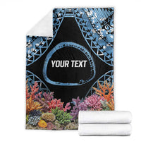 Personalised Nukuoro Micronesia Atoll Blanket with Pacific Coral Reef LT9 - Polynesian Pride