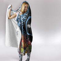 Personalised Nukuoro Micronesia Atoll Hooded Blanket with Pacific Coral Reef LT9 - Polynesian Pride