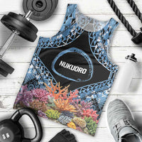 Personalised Nukuoro Micronesia Atoll Men Tank Top with Pacific Coral Reef LT9 - Polynesian Pride