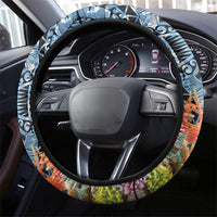 Nukuoro Micronesia Atoll Steering Wheel Cover with Pacific Coral Reef LT9 - Polynesian Pride