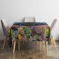 Personalised Nukuoro Micronesia Atoll Tablecloth with Pacific Coral Reef LT9 - Polynesian Pride