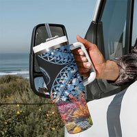 Personalised Nukuoro Micronesia Atoll Tumbler With Handle with Pacific Coral Reef LT9 - Polynesian Pride