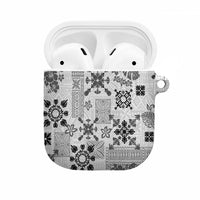 Hawaii Tapa Tribal AirPods Case With Hawaiian Quilt Pattern Black - Polynesian Pride