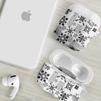 Hawaii Tapa Tribal AirPods Case With Hawaiian Quilt Pattern Black LT9 - Polynesian Pride