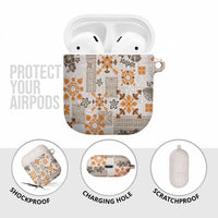 Hawaii Tapa Tribal AirPods Case With Hawaiian Quilt Pattern Gold LT9 - Polynesian Pride