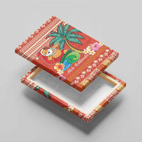 Hawaii Mele Kalikimaka Canvas Wall Art Surfing Santa Funny Christmas LT9 - Polynesian Pride