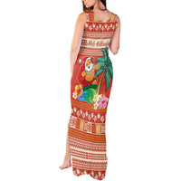 Hawaii Mele Kalikimaka Tank Maxi Dress Surfing Santa Funny Christmas LT9 - Polynesian Pride
