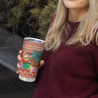 Hawaii Mele Kalikimaka Tumbler Cup Surfing Santa Funny Christmas LT9 - Polynesian Pride