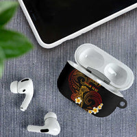 Personalised Papua New Guinea Sepik AirPods Case Plumeria Floral Tribal Pattern LT9 - Polynesian Pride