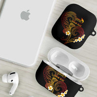 Personalised Papua New Guinea Sepik AirPods Case Plumeria Floral Tribal Pattern LT9 - Polynesian Pride