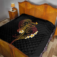 Personalised Papua New Guinea Sepik Quilt Plumeria Floral Tribal Pattern - Polynesian Pride