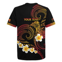 Personalised Papua New Guinea Sepik Rugby Jersey Plumeria Floral Tribal Pattern LT9 - Polynesian Pride