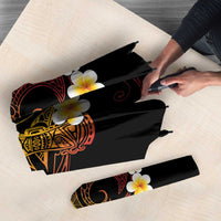 Personalised Papua New Guinea Sepik Umbrella Plumeria Floral Tribal Pattern - Polynesian Pride