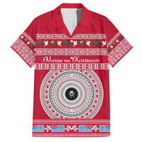 Personalised Fiji Marau Na Kerisimasi Hawaiian Shirt Merry Christmas Tapa Pattern Red Style LT9 Red - Polynesian Pride