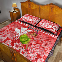 Personalised Hawaii Mele Kalikimaka Quilt Bed Set Santa Claus and Hula Dancing Merry Christmas LT9 - Polynesian Pride