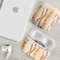 Hawaiian Ohia Lehua Lei AirPods Case Plaid Palaka Ahiehie Pattern LT9 - Polynesian Pride