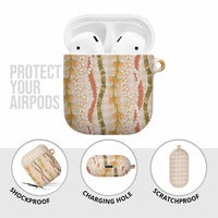 Hawaiian Ohia Lehua Lei AirPods Case Plaid Palaka Ahiehie Pattern LT9 - Polynesian Pride