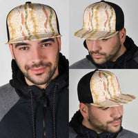 Hawaiian Ohia Lehua Lei Mesh Trucker Cap Plaid Palaka Ahiehie Pattern LT9 - Polynesian Pride