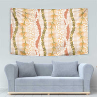 Hawaiian Ohia Lehua Lei Tapestry Plaid Palaka Ahiehie Pattern - Polynesian Pride