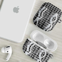 Hawaiian Ohia Lehua Lei AirPods Case Plaid Palaka Eleele Pattern LT9 - Polynesian Pride