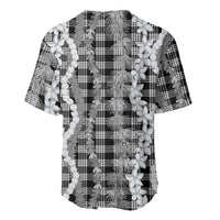 Hawaiian Ohia Lehua Lei Baseball Jersey Plaid Palaka Eleele Pattern LT9 - Polynesian Pride