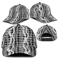Hawaiian Ohia Lehua Lei Classic Cap Plaid Palaka Eleele Pattern LT9 - Polynesian Pride