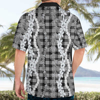 Hawaiian Ohia Lehua Lei Hawaiian Shirt Plaid Palaka Eleele Pattern LT9 - Polynesian Pride