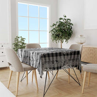 Hawaiian Ohia Lehua Lei Tablecloth Plaid Palaka Eleele Pattern LT9 - Polynesian Pride