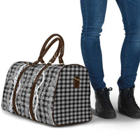 Hawaiian Ohia Lehua Lei Travel Bag Plaid Palaka Eleele Pattern LT9 - Polynesian Pride