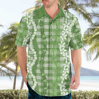 Hawaiian Ohia Lehua Lei Hawaiian Shirt Plaid Palaka Omaomao Pattern LT9 - Polynesian Pride