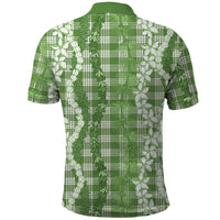 Hawaiian Ohia Lehua Lei Polo Shirt Plaid Palaka Omaomao Pattern LT9 - Polynesian Pride