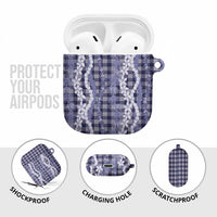 Hawaiian Ohia Lehua Lei AirPods Case Plaid Palaka Uliuli hohonu Pattern LT9 - Polynesian Pride